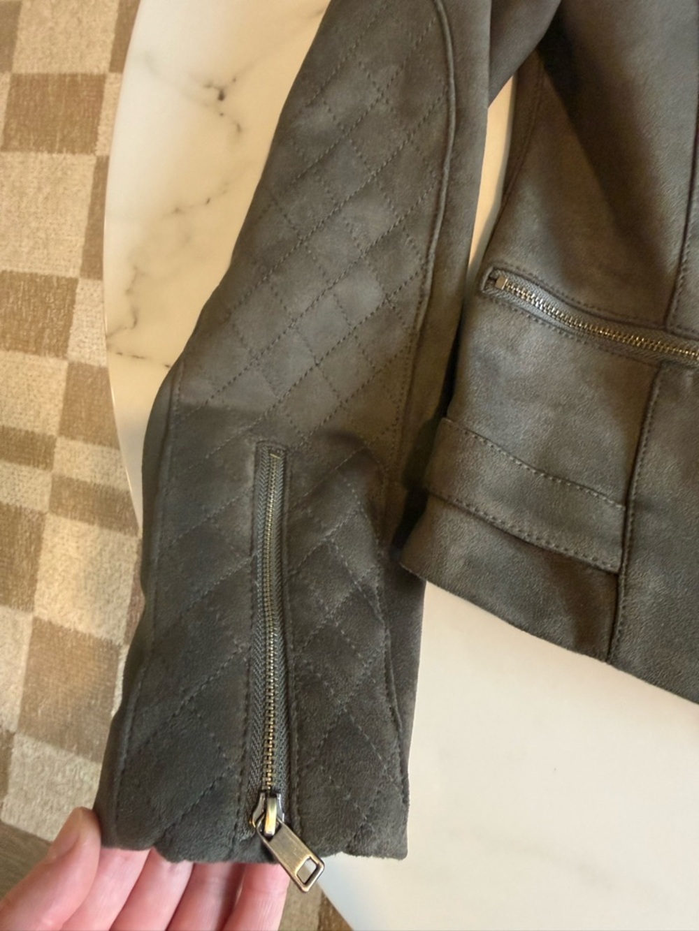 Banana Republic Suede Moto Jacket - Picture 4 of 4